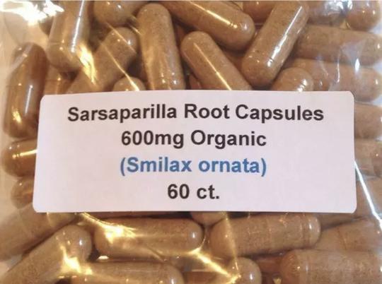 < img  src="capsule.jpg"   alt= "sarsaparilla root supplement" >