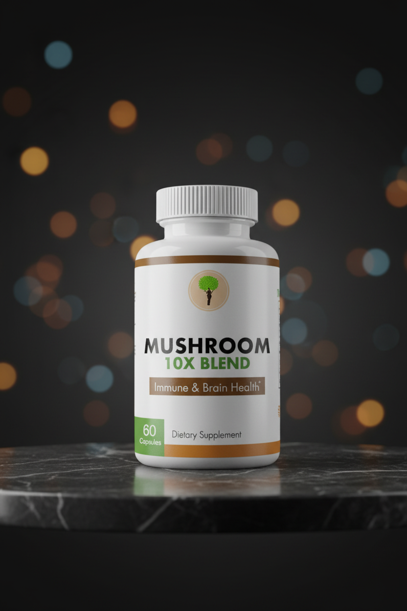 Mushroom 10X Blend Formula - 60 Capsules