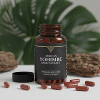 Thumbnail for African Yohimbe Bark Extract Capsules 500mg | 4:1 Concentrate | Vegetable Capsules
