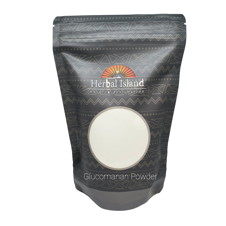 Glucomannan Powder (Konjac Root) 1 Pound Black Vegan Shop