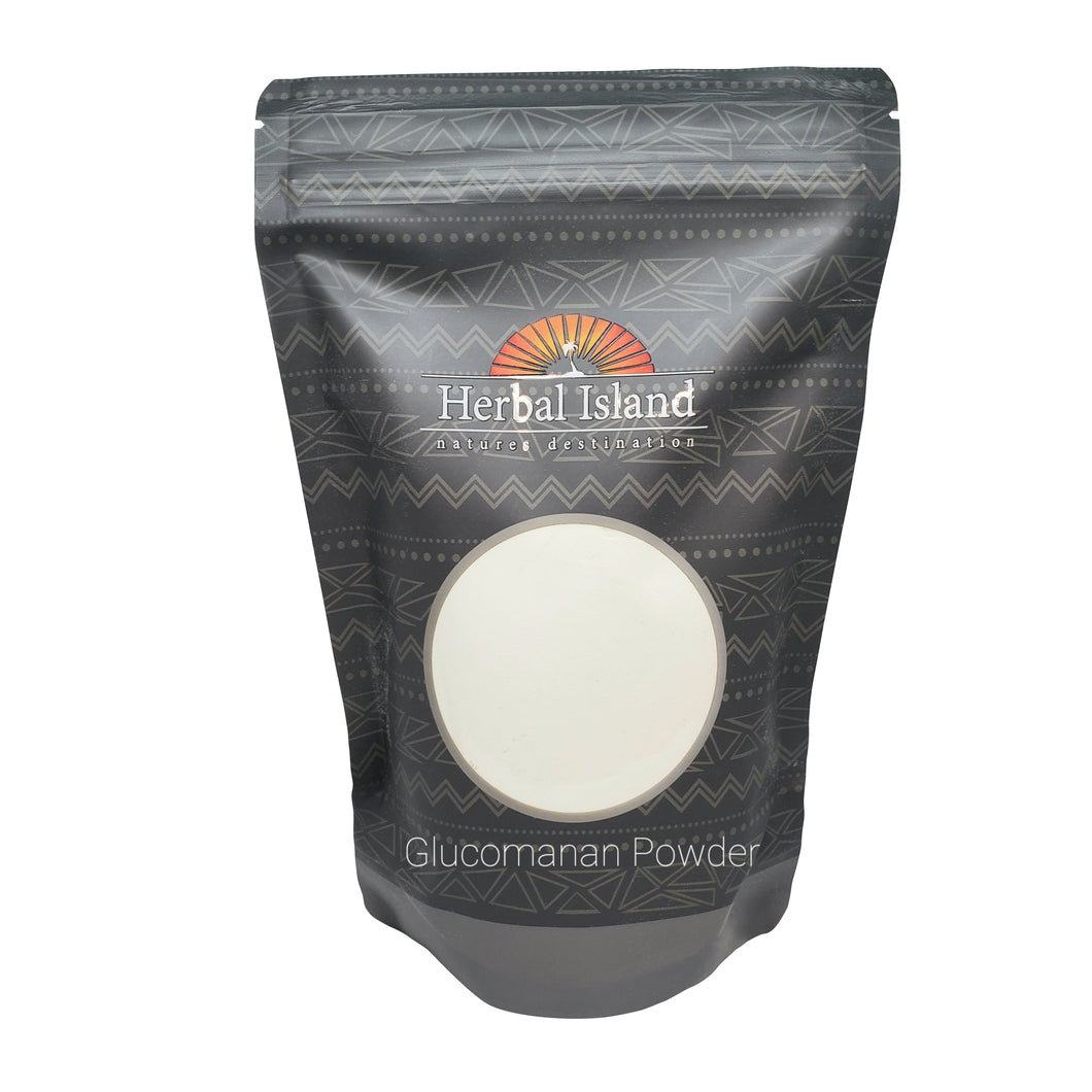 Glucomannan Powder (Konjac Root) 1 Pound Black Vegan Shop