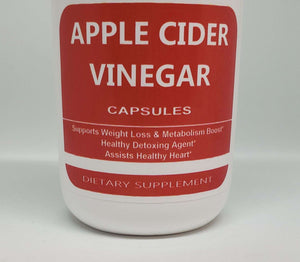 Apple Cider Vinegar 60 Capsules Black Vegan Shop
