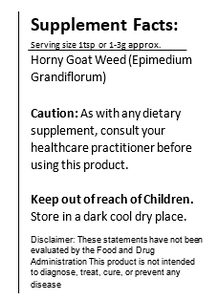 Horny Goat Weed Powder Black Vegan Shop