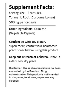 Turmeric Capsules  (Heart) Black Vegan Shop
