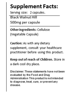 Walnut Hull Capsules Black Vegan Shop